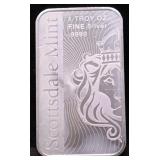 1  OZ .999 SILVER BAR
