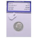 2005 S GEM BU ROOSEVELT DIME SILVER