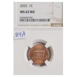 2025 MS 65 RED NGC 1 CENT