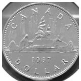 1987 GEM BU CANADA  DOLLAR