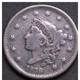 1838 LARGE CENT VF