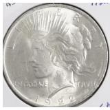 1922 CHOICE BU PEACE DOLLAR