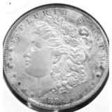 1884 O MORGAN DOLLAR AU