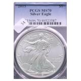 2015 PCGS MS70 SILVER EAGLE