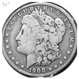 1900 O MORGAN DOLLAR VG