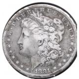 1881 S MORGAN DOLLAR XF