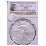 2013 S  NGC MS70 SILVER EAGLE
