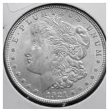 1921 CHOICE BU MORGAN DOLLAR
