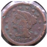 1851 LARGE CENT VG