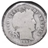 1903 O BARBER DIME G