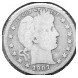 1907 S BARBER QUARTER G