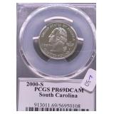 2000 S PCGS PF69DC WASHINGTON QUARTER