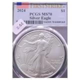 2024 PCGS MS70 SILVER EAGLE