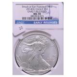 2014 S NGC MS70 SILVER EAGLE