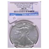 2013 W NGC MS70 SILVER EAGLE