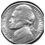 1956 D SUPURB GEM JEFFERSON NICKEL