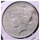 1923 PEACE DOLLAR XF