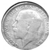 1923 G BRIT SILVER HASLF CROWN VG