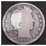 1898 BARBER QUARTER G
