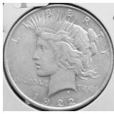 1922 PEACE DOLLAR VF