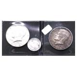 3 SILVER COINS