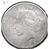 1923 S PEACE DOLLAR  VF