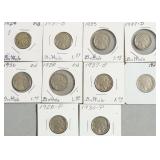 NICE GROUP OF BUFFALO NICKELS