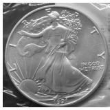 1991 SILVER EAGLE GEM
