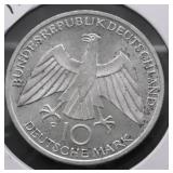 GERMANY SILVER 10 MARKS GEM