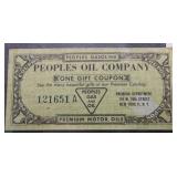 PEOPLES OIL GIFT COUPON