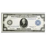 1914 10 $ FEDERAL RESERVE NOTE VF