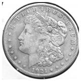 1921 MORGAN DOLLAAR VF