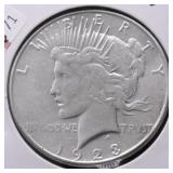 1923 S PEACE DOLLAR VF