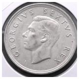 1949 S AFRICA SILVER 5 SUID  CHOICE AU