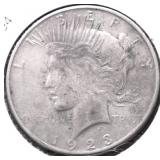 1923 S PEACE DOLLAR  VF
