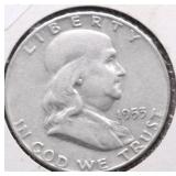 1953 D FRANKLIN HALF DOLLAR F