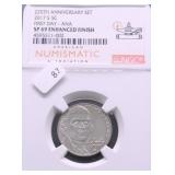 2017 S NGC SP 69 ENHANCED FINISH JEFFERSON NICKEL