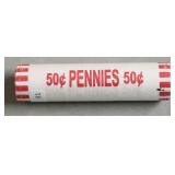 GEM RED ROLL OF 1925  LINCOLN CENTS