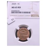 2025 NGC MS65 RED LINCOLN CENT