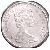 1965 CANADA SILVER 50 CENTS AU