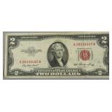 2 DOLLAR US LEGAL TENDER VF INK TEAR