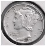 1941  MERCURY DIME AU