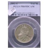 2002 S PCGS PF69DC SACAGAWEA DOLLAR