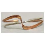 STERLING AND COPPER CUFF BRACELET