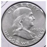 1963 D GEM BU FRANKLIN HALF DOLLAR