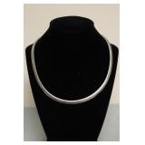 STERLING SILVER CHOKER NECKLACE