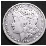 1890 MORGAN DOLLAR VF
