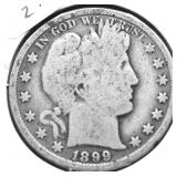 1899 BARBER HALF DOLLAR G