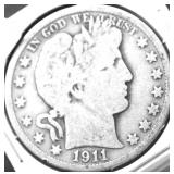 1911 D BARBER HALF DOLLAR G