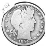 1899 BARBER HALF DOLLAR G